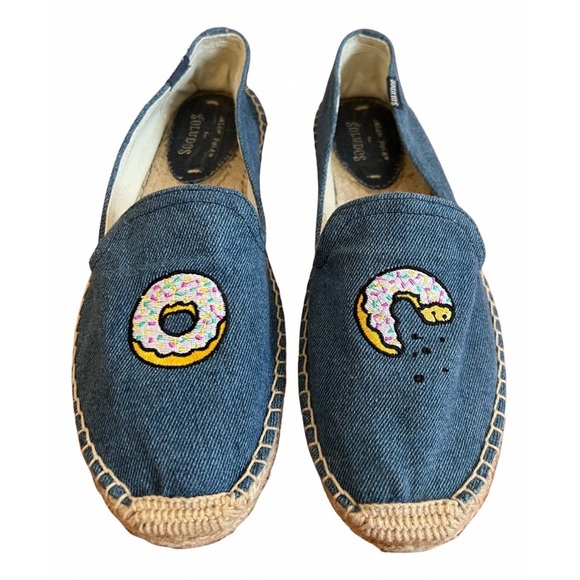 ***SOLD OUT*** Jason Polan x Soludos Donut Smoking Slipper Espadrilles - Picture 1 of 5